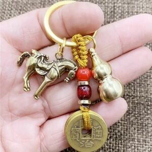 2026 Lunar New Year Horse Keychain for luck, prosperity, good health